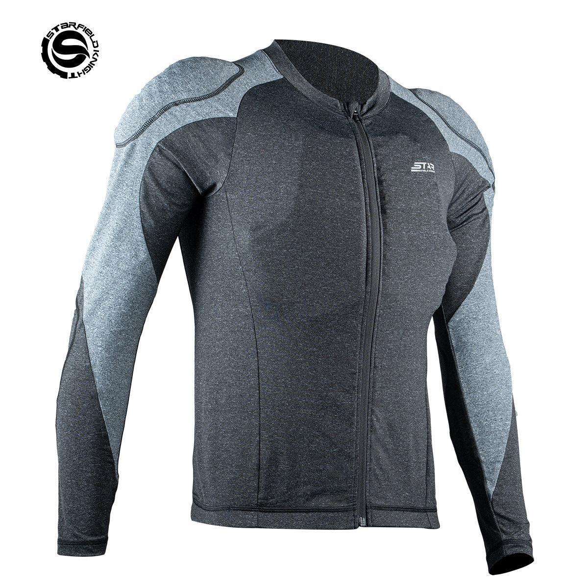Bean's Moto Booth Star Field Knight men's slim fit motorcycle armor jacket, featuring protective padding and stylish design.