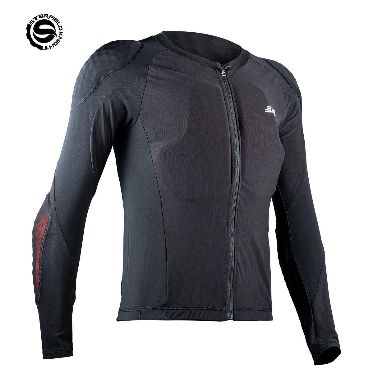 Men's STAR FIELD KNIGHT™ slim fit motorcycle armor jacket by Bean's Moto Booth, featuring protective padding and modern design.