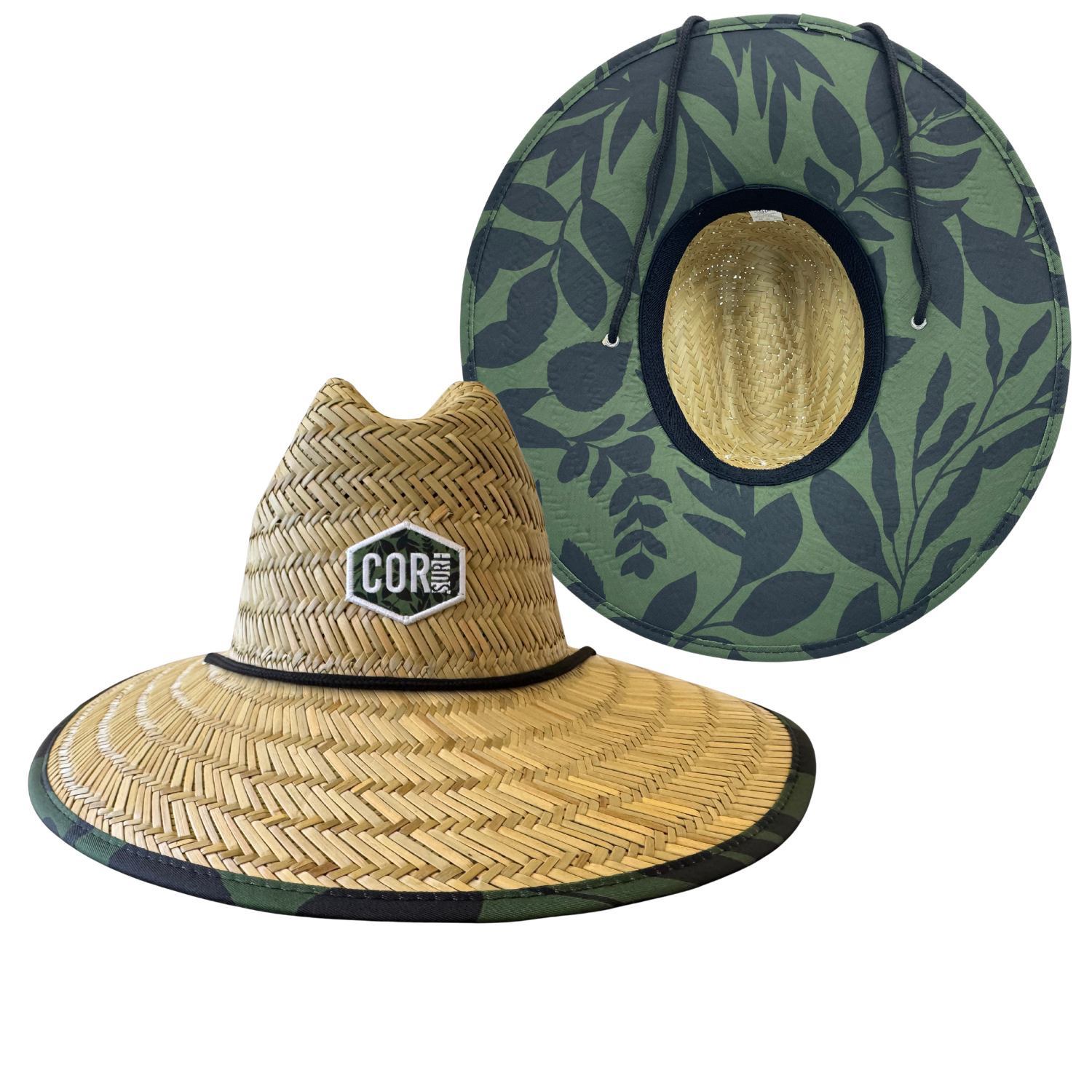 Straw Beach Lifeguard Sun Hat - Kona Green - OVERLANDERS Outfitter