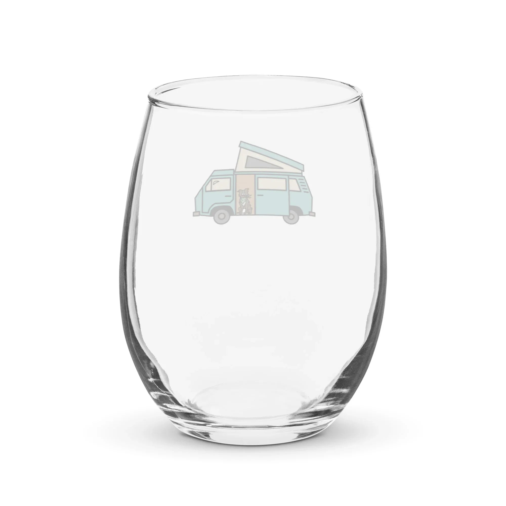 Dog in Van Stemless Wine Glass - OVERLANDERS Outfitter