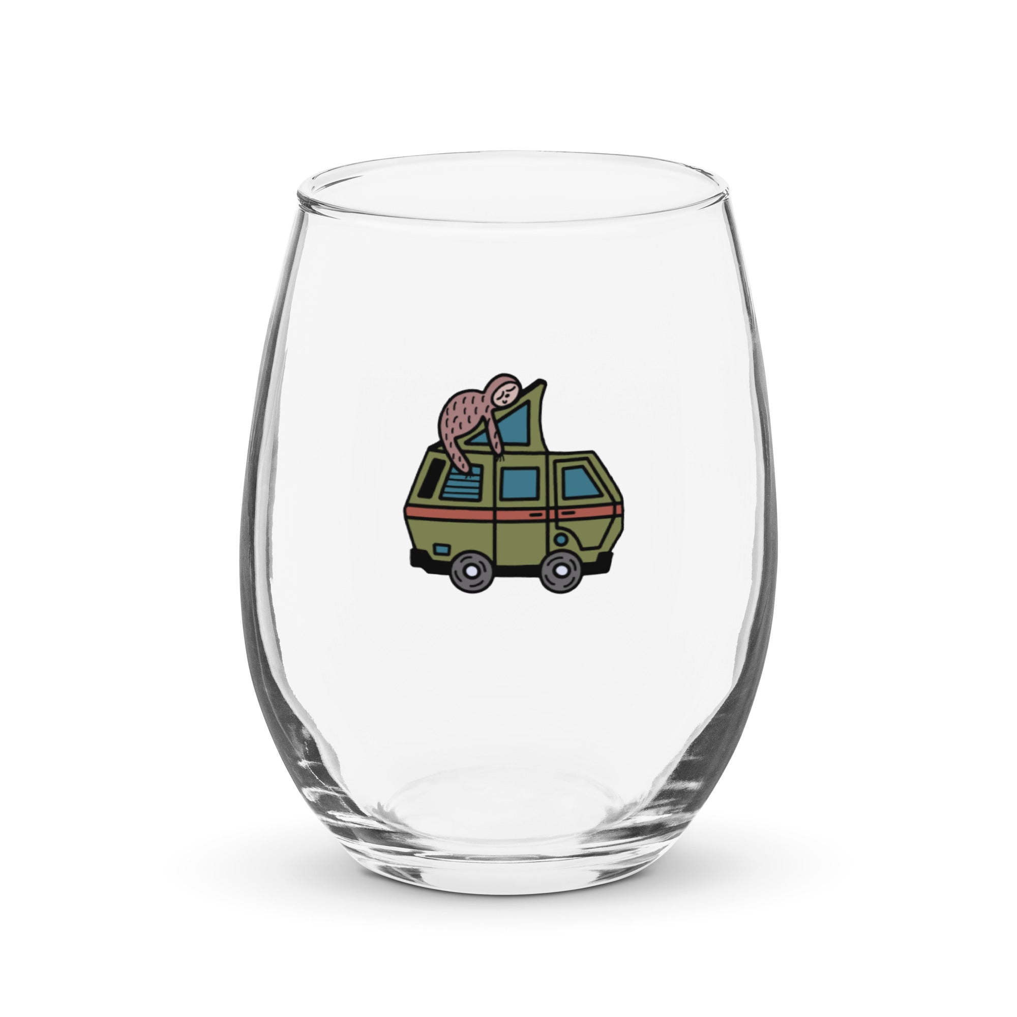 Stewie Sloth Stemless Wine Glass - OVERLANDERS Outfitter
