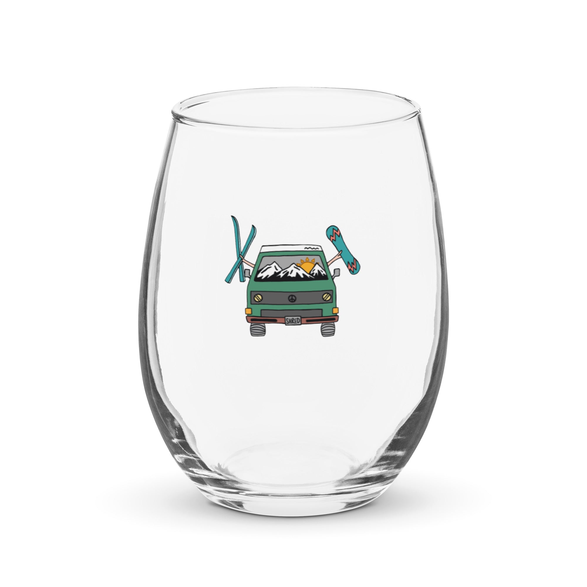 Shred Van Stemless Wine Glass - OVERLANDERS Outfitter