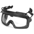 HCC Tactical Step-In Visor with two lenses attached, designed for helmet compatibility and tactical protection.
