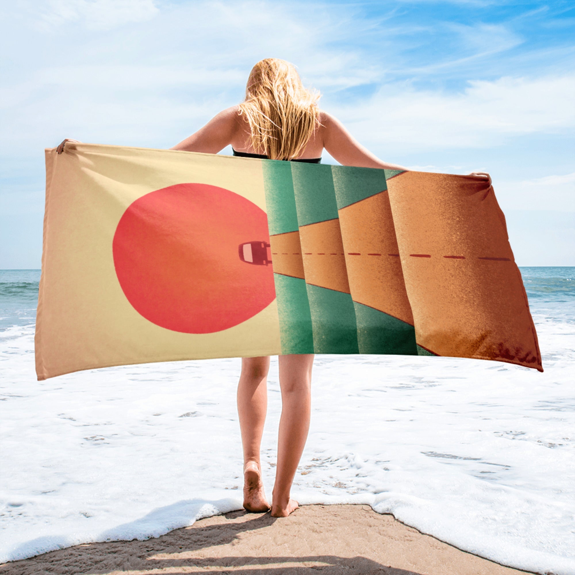 Sunset Road Beach Towel - OVERLANDERS Outfitter