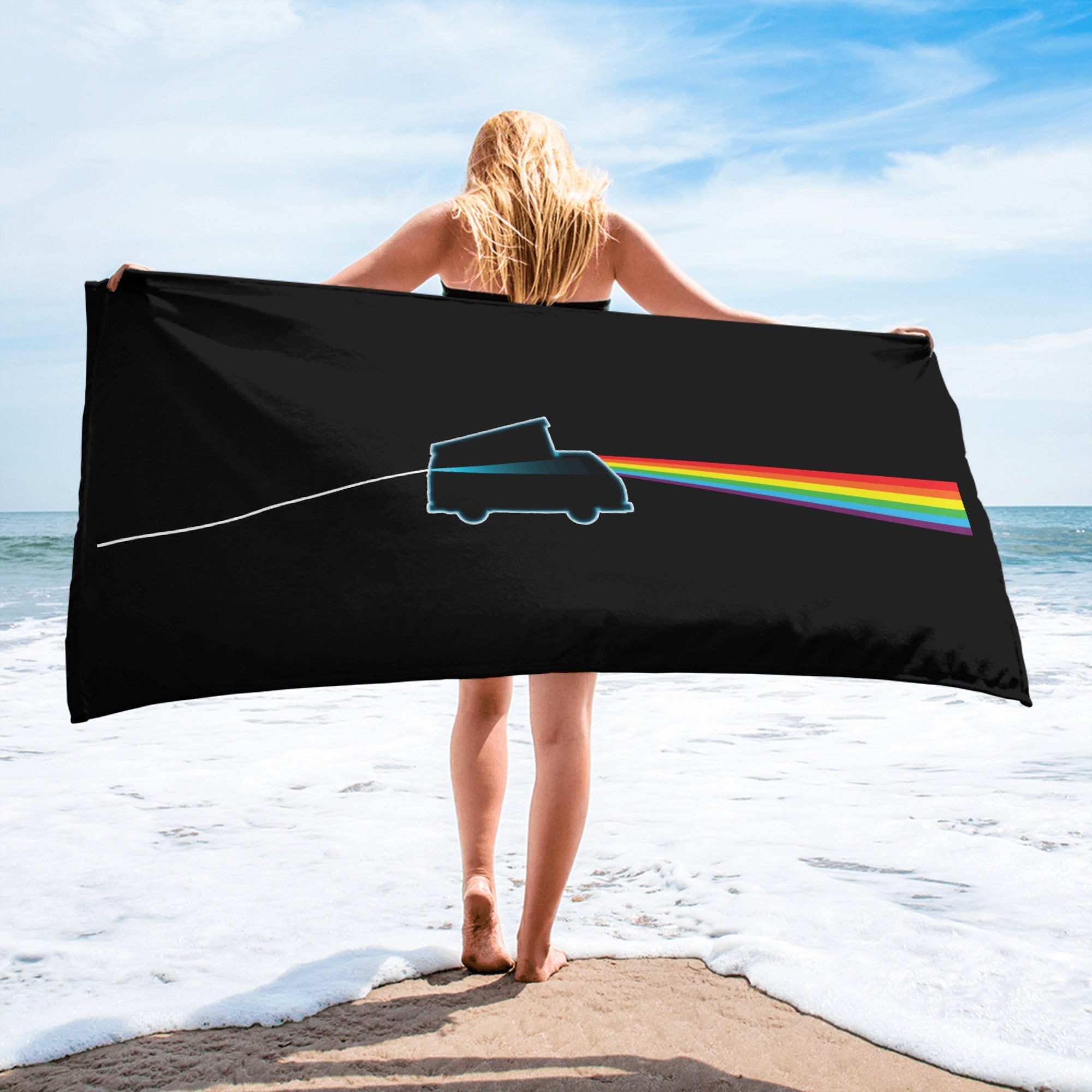 Dark Side of the Bus Beach Towel - OVERLANDERS Outfitter