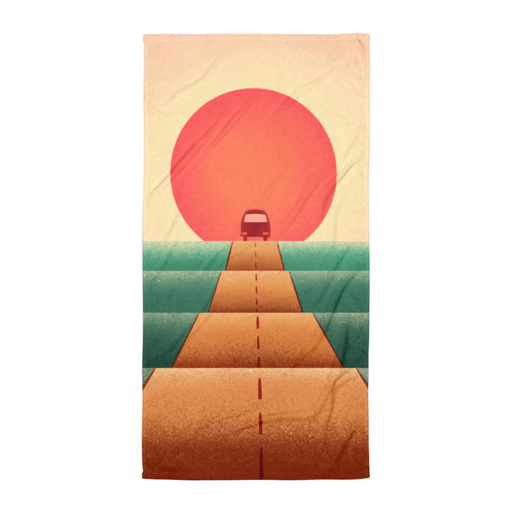 Sunset Road Beach Towel - OVERLANDERS Outfitter