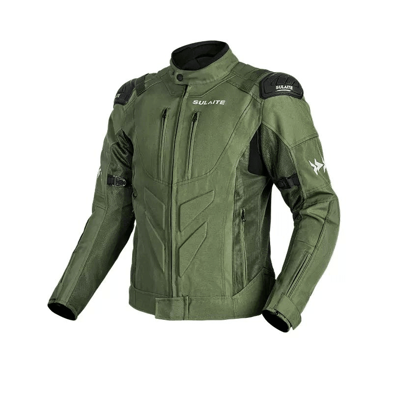 SULAITE™ Racing Style Summer Motorcycle Jacket by Bean's Moto Booth, featuring lightweight design and racing-inspired details.