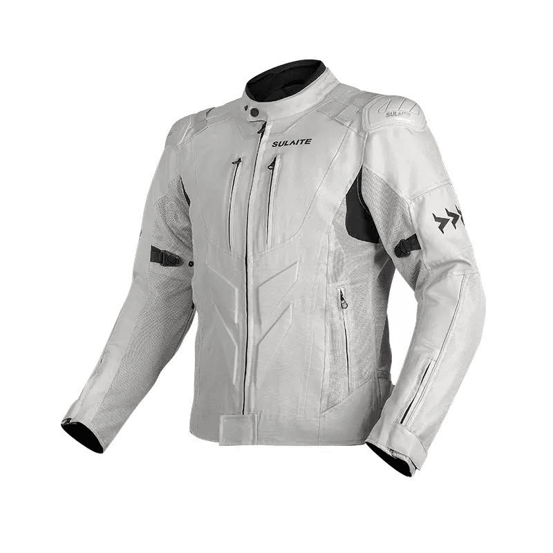 Bean's Moto Booth SULAITE™ racing style summer motorcycle jacket with lightweight design and sporty details.