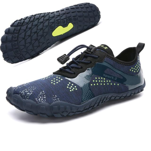 Stevvex men's barefoot outdoor water shoes, non-slip aqua sock for beach, river, pool, kayaking, and outdoor water activities.