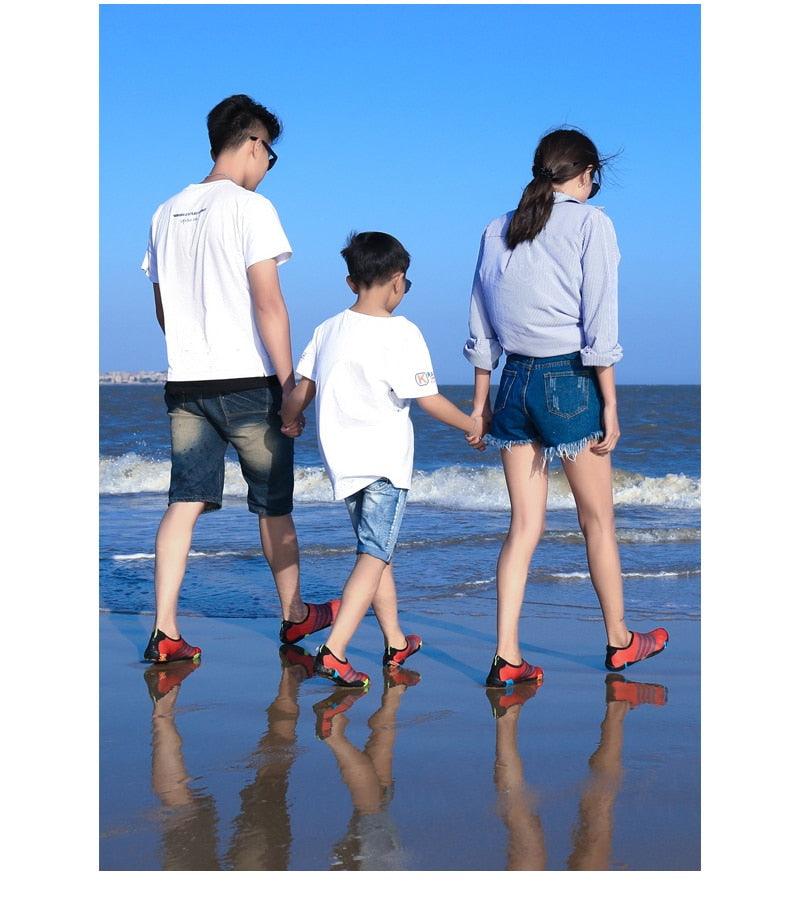 Stevvex men's barefoot outdoor water shoes with non-slip soles, quick-dry aqua sock ideal for beach, river, pool, and outdoor activities.