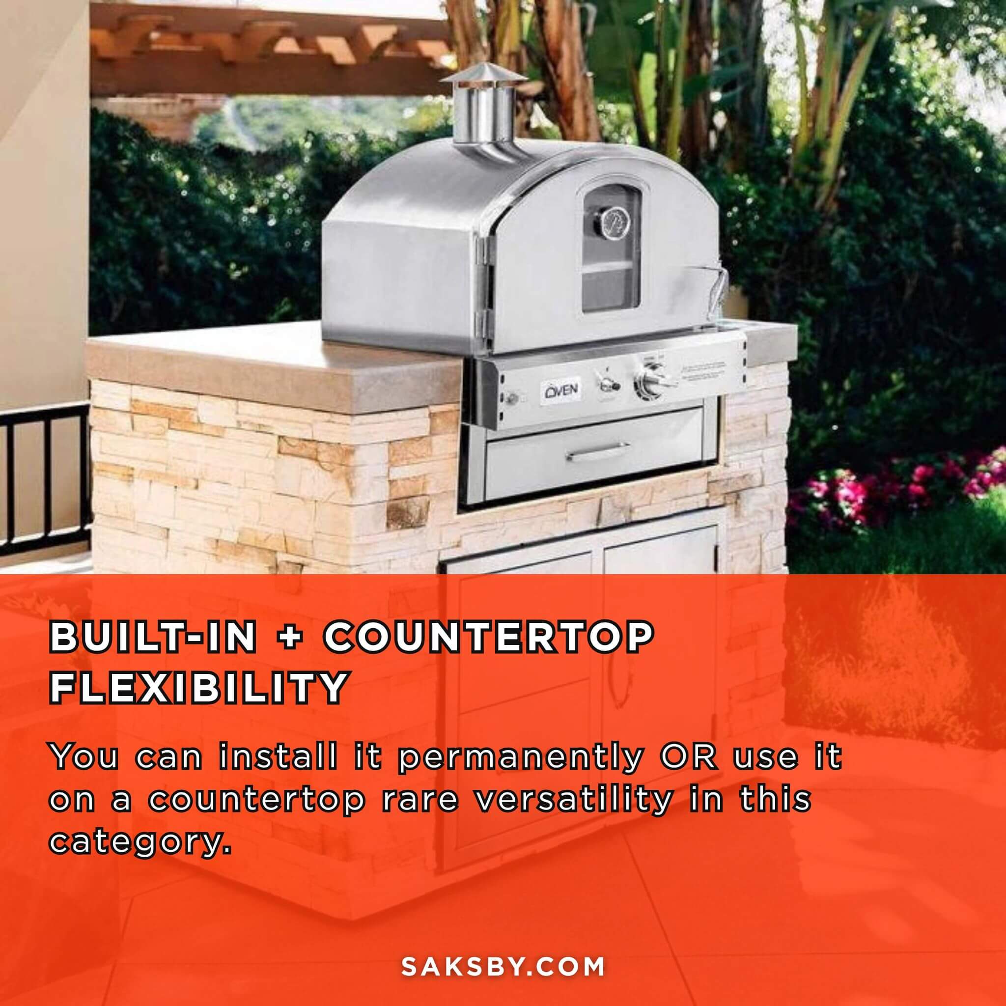 Summerset Outdoor Built-In Countertop Gas Pizza Oven [SS-OVBI] (SAK73182) - OVERLANDERS Outfitter