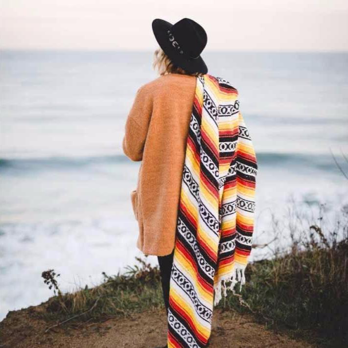 Sunflower Mexican Super Falsa Yoga Blanket - OVERLANDERS Outfitter