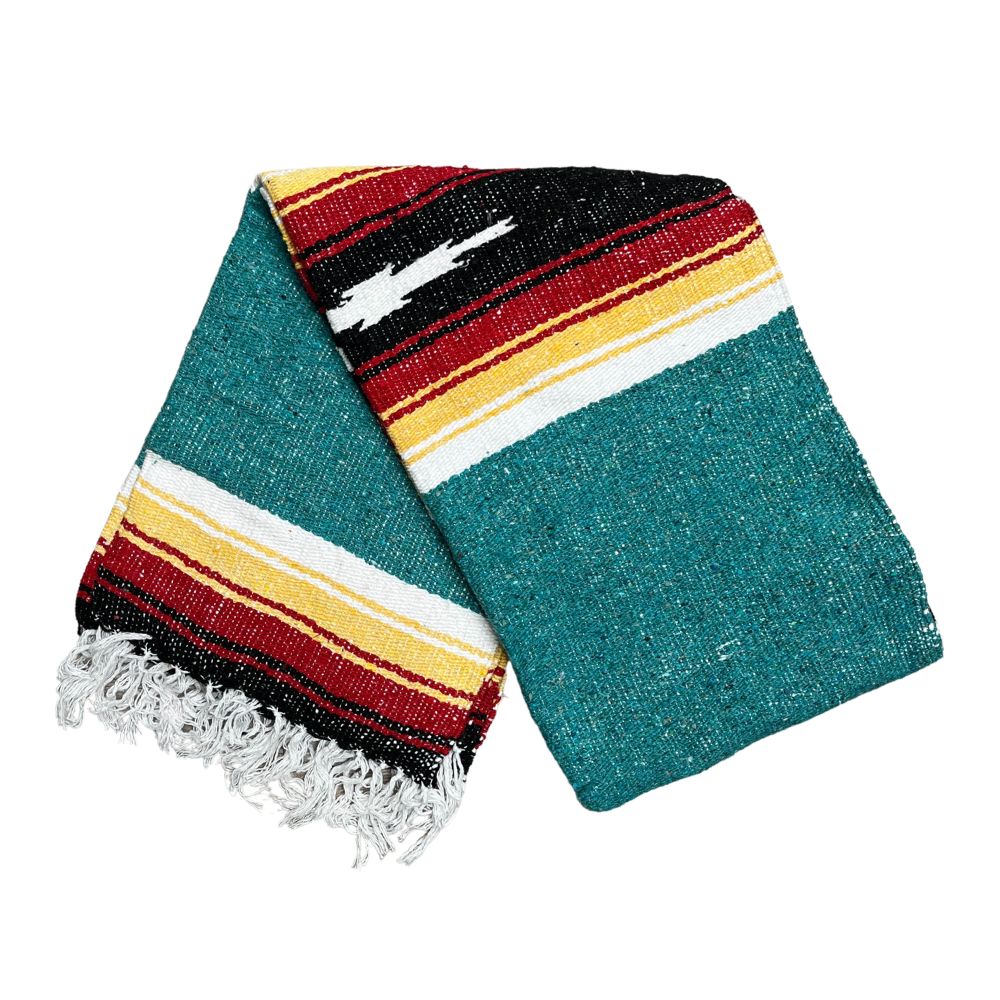 Teal Sunset Baja Diamond Yoga Blanket - OVERLANDERS Outfitter