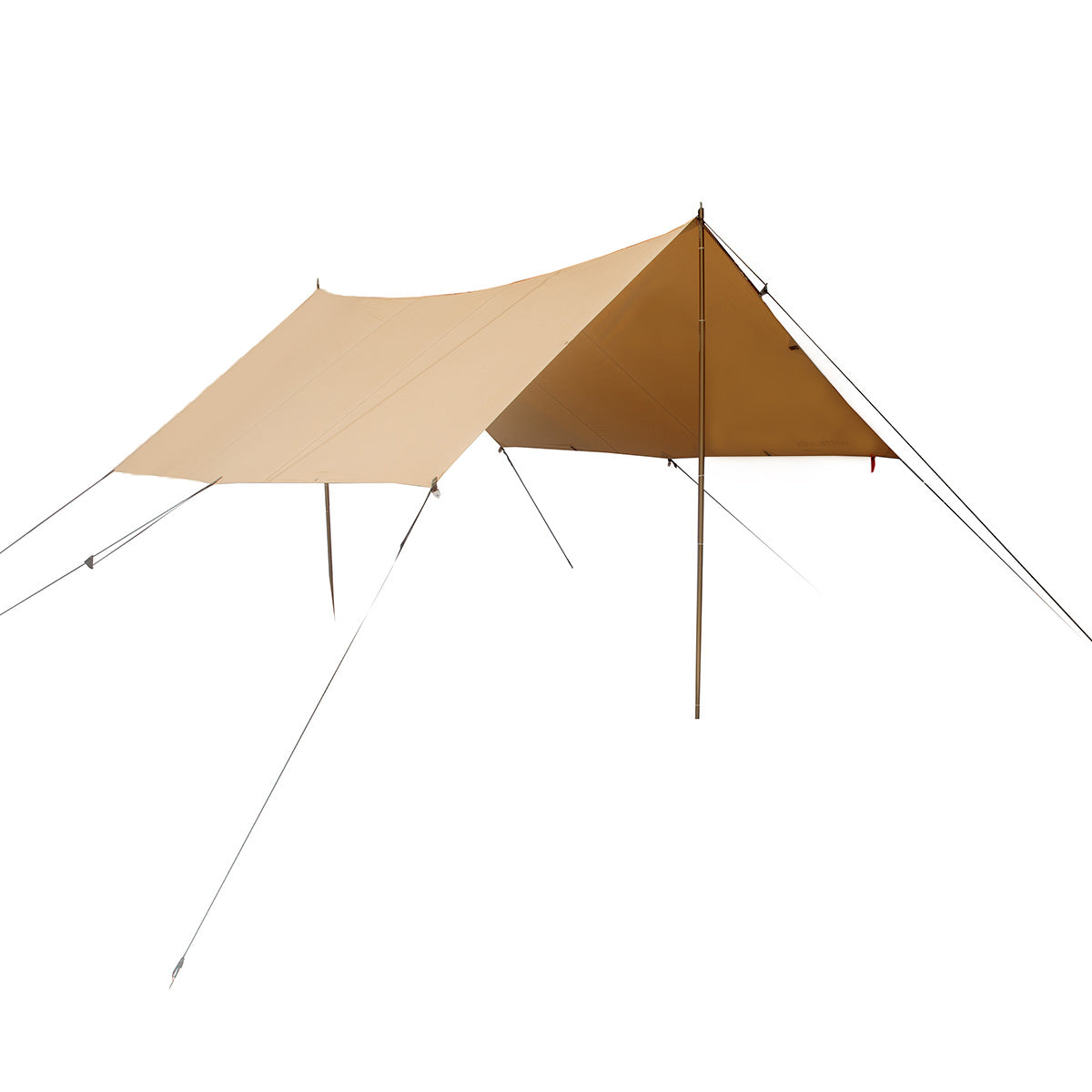 White Duck Outdoors Sunshade Tarp 400 in gray, showing its durable waterproof fabric and large coverage area for outdoor shade.