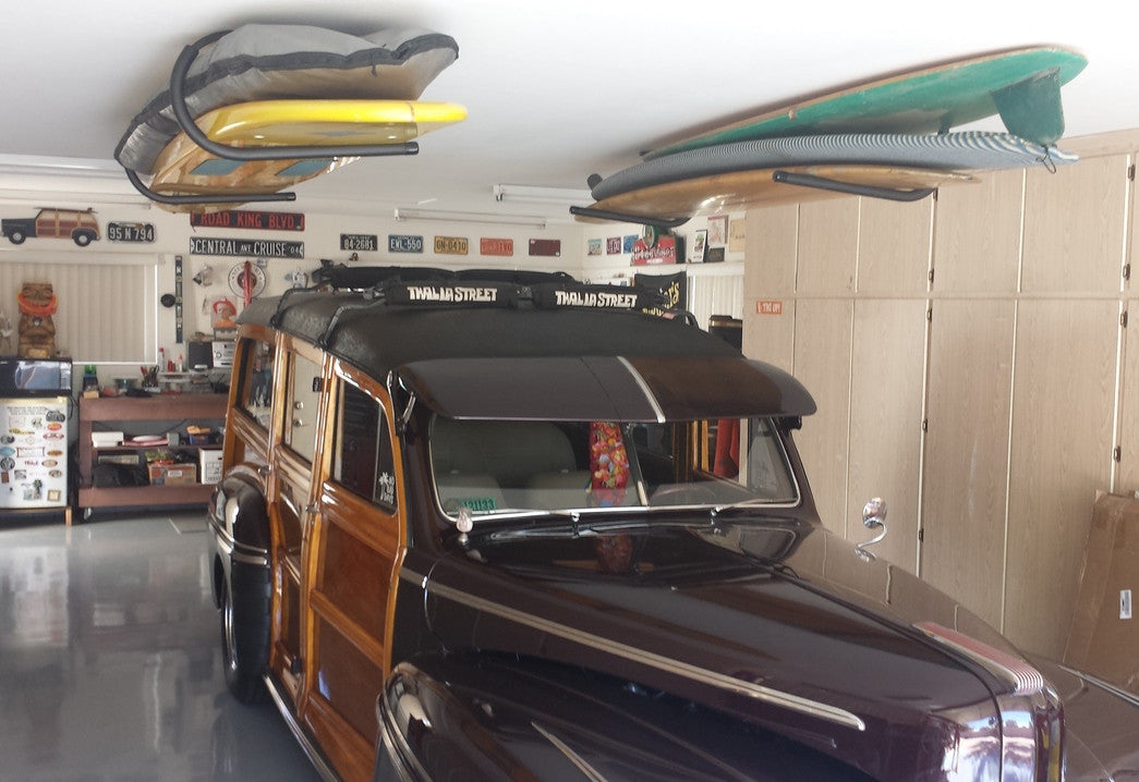 Hi-Port 1 | Surfboard Storage Ceiling Rack | Holds 50 lbs - OVERLANDERS Outfitter