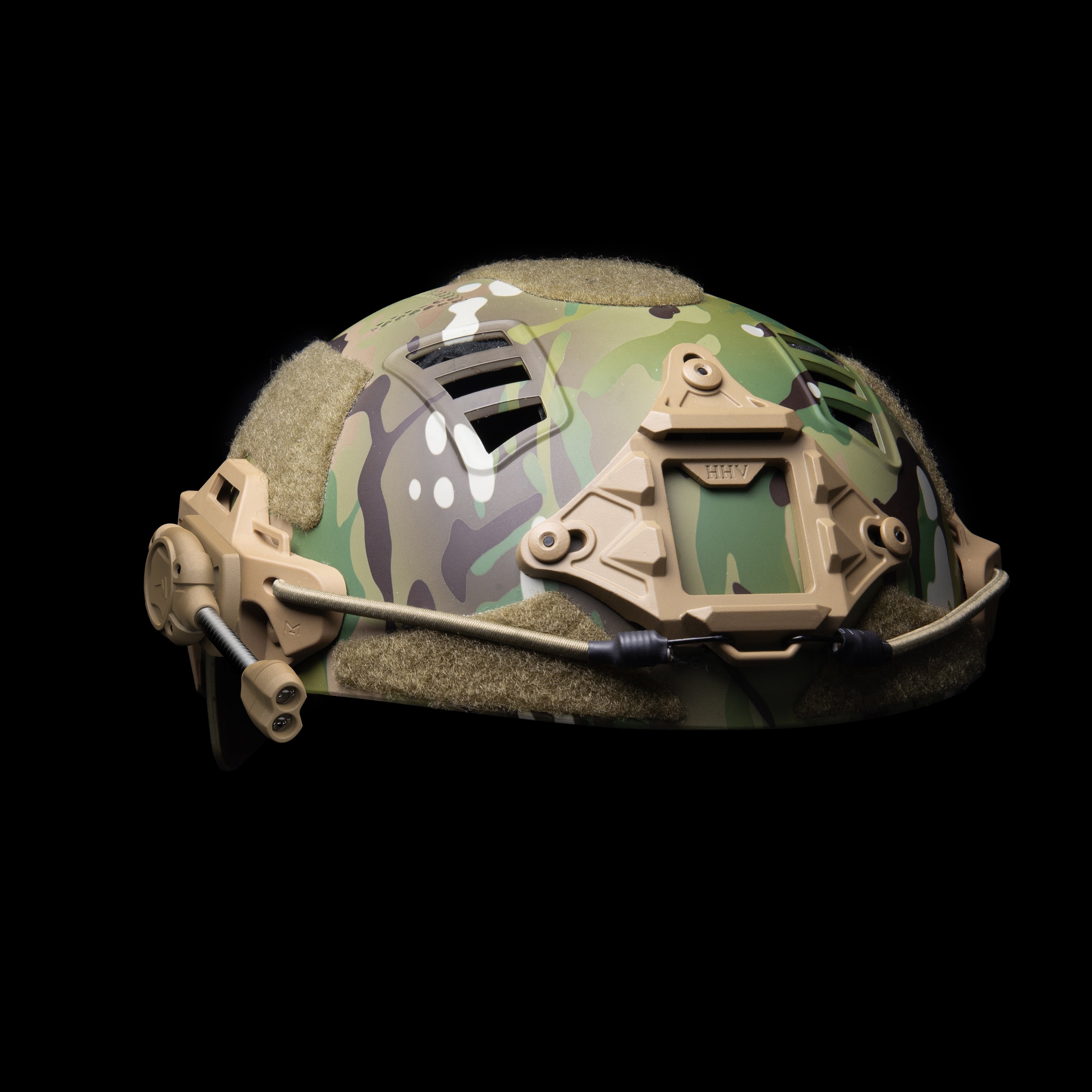 HCC Tactical Switch RGB MPLS in tan, showcasing illumination and marking features for tactical applications.