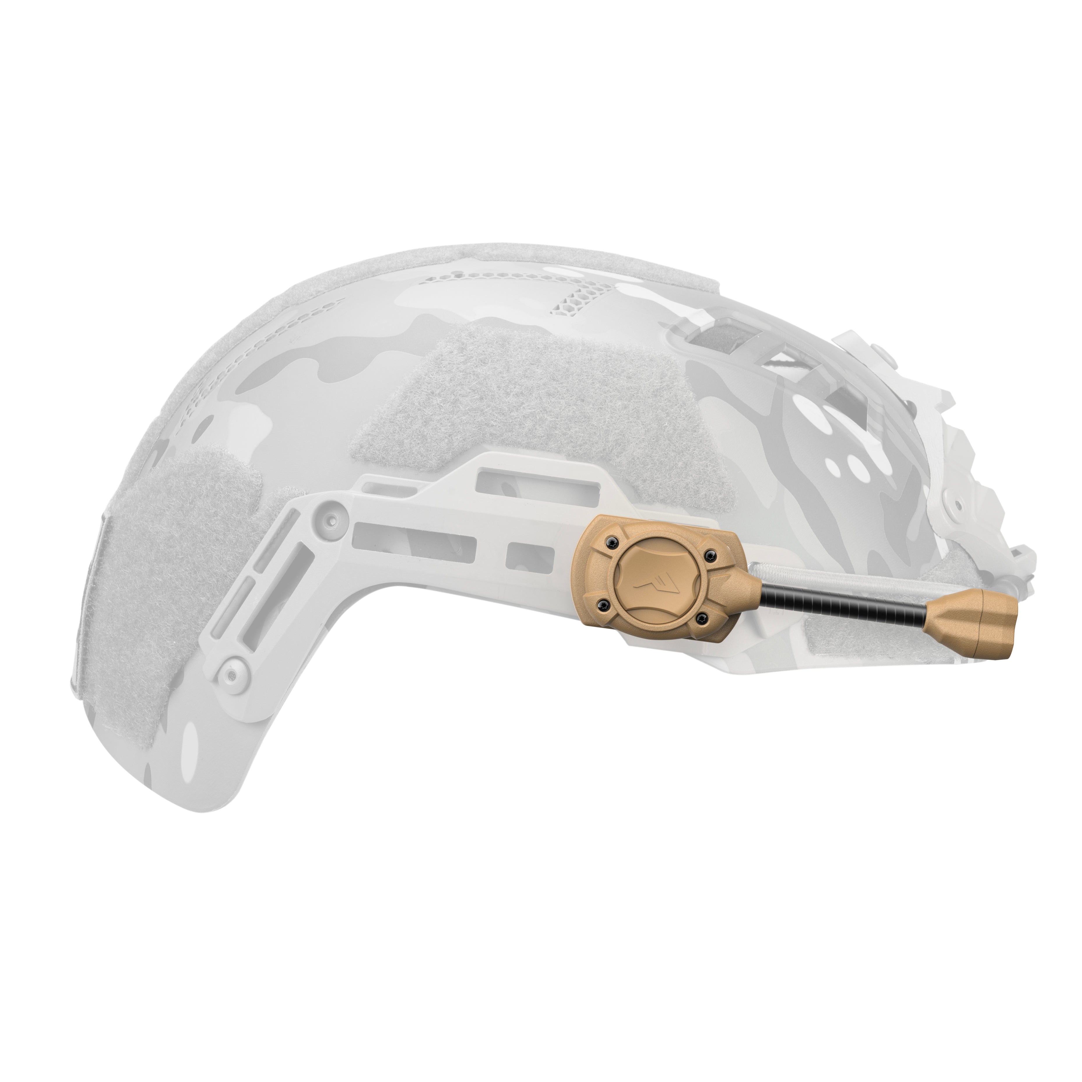 HCC Tactical Switch RGB MPLS in tan, designed for illumination and marking, showcasing its compact and versatile design.