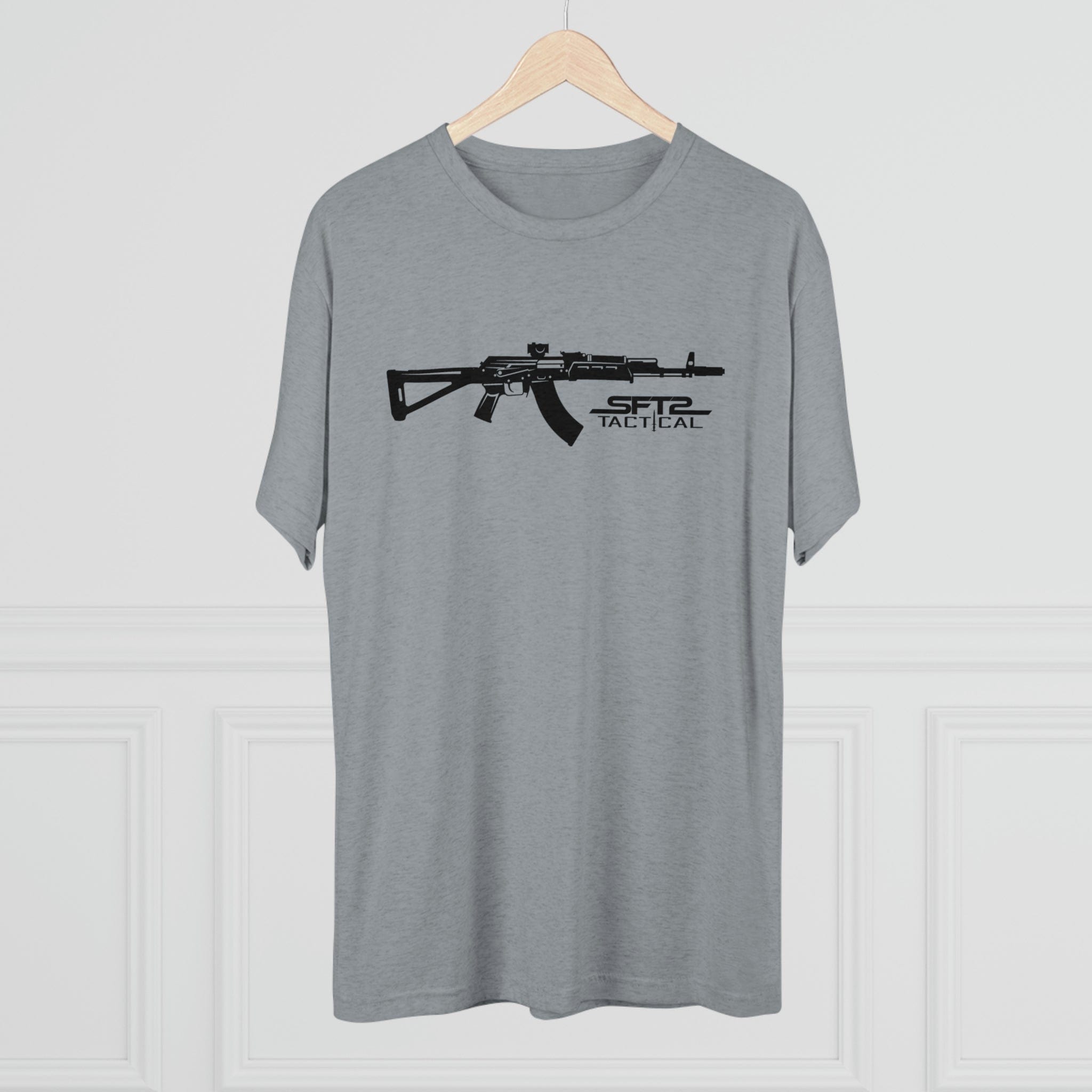 SFT2 Tactical AK Day tri-blend crew tee in a casual fit, showcasing a comfortable fabric and versatile design.