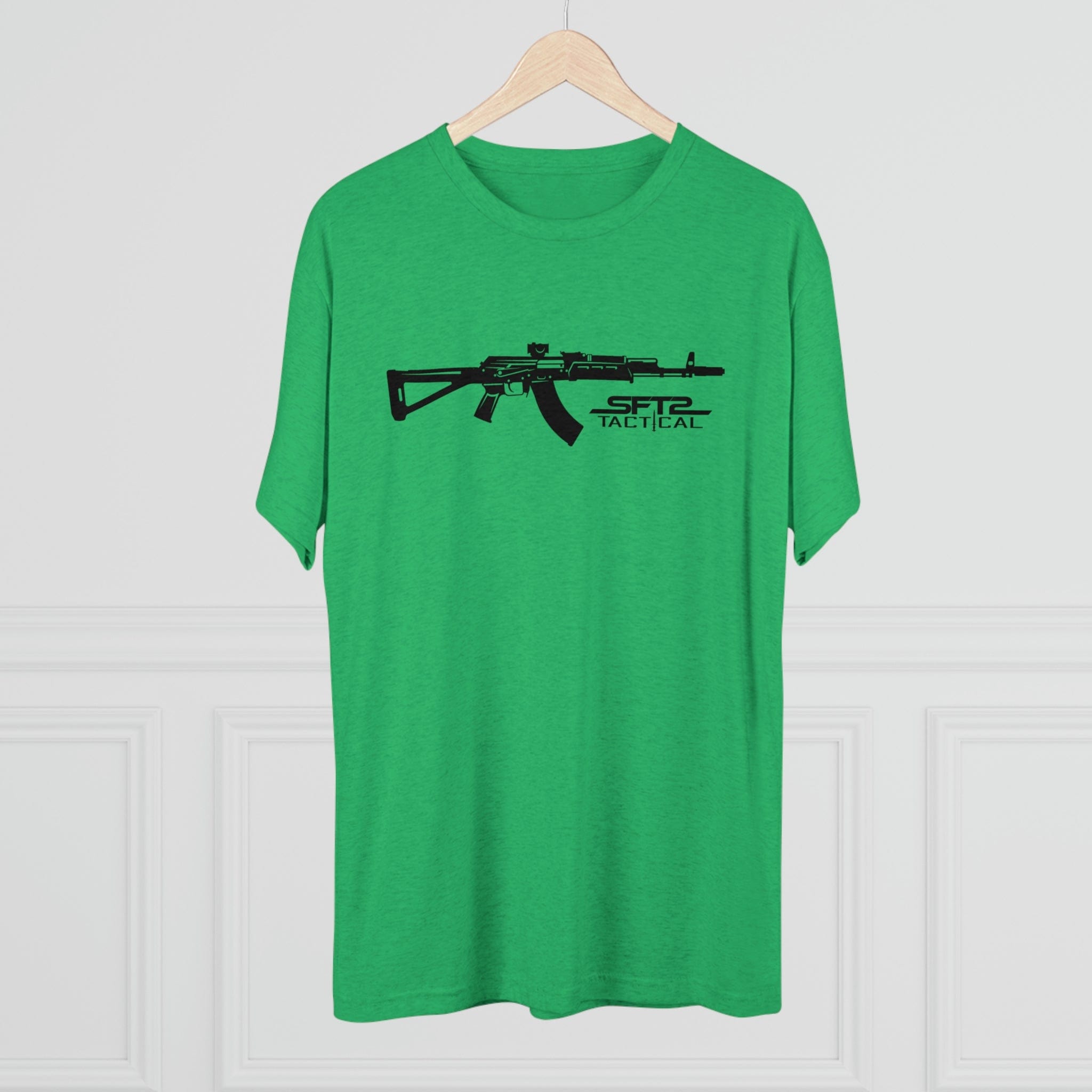 SFT2 Tactical AK Day Tri-Blend Crew Tee in a relaxed fit, showcasing a soft fabric and versatile design.