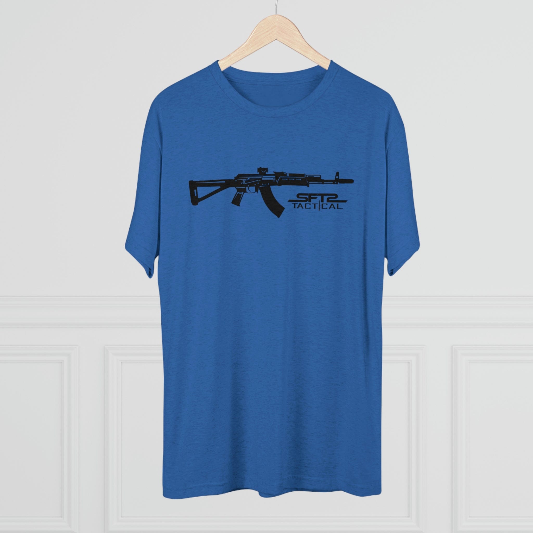 SFT2 Tactical AK Day tri-blend crew tee in a soft fabric, featuring a classic crew neck and relaxed fit.