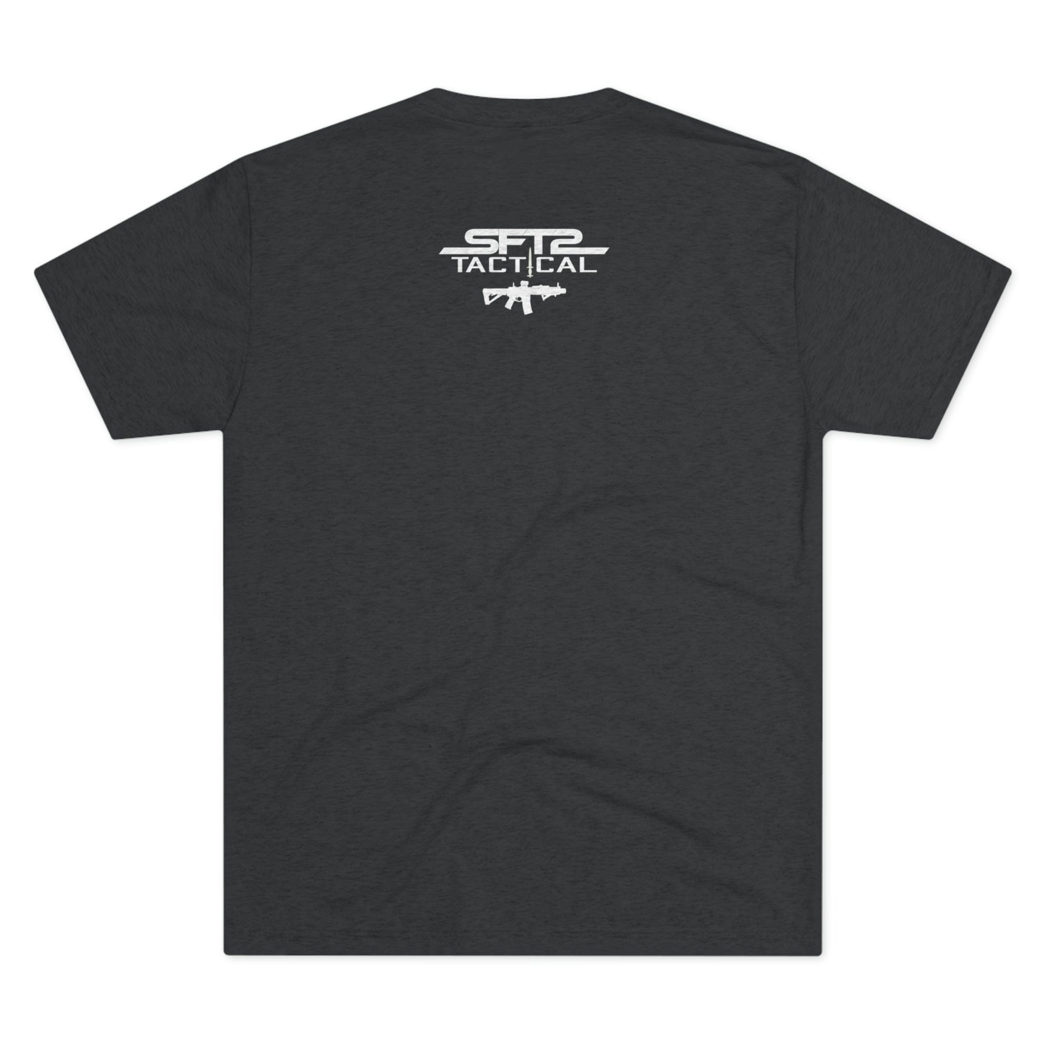 SFT2 Tactical America's Favorite Logo tri-blend crew tee in a relaxed fit, showcasing a classic graphic design.