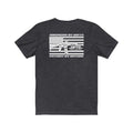 Dark grey Heather American Patriot T-Shirt by SFT2 Tactical, featuring patriotic design and comfortable fabric.