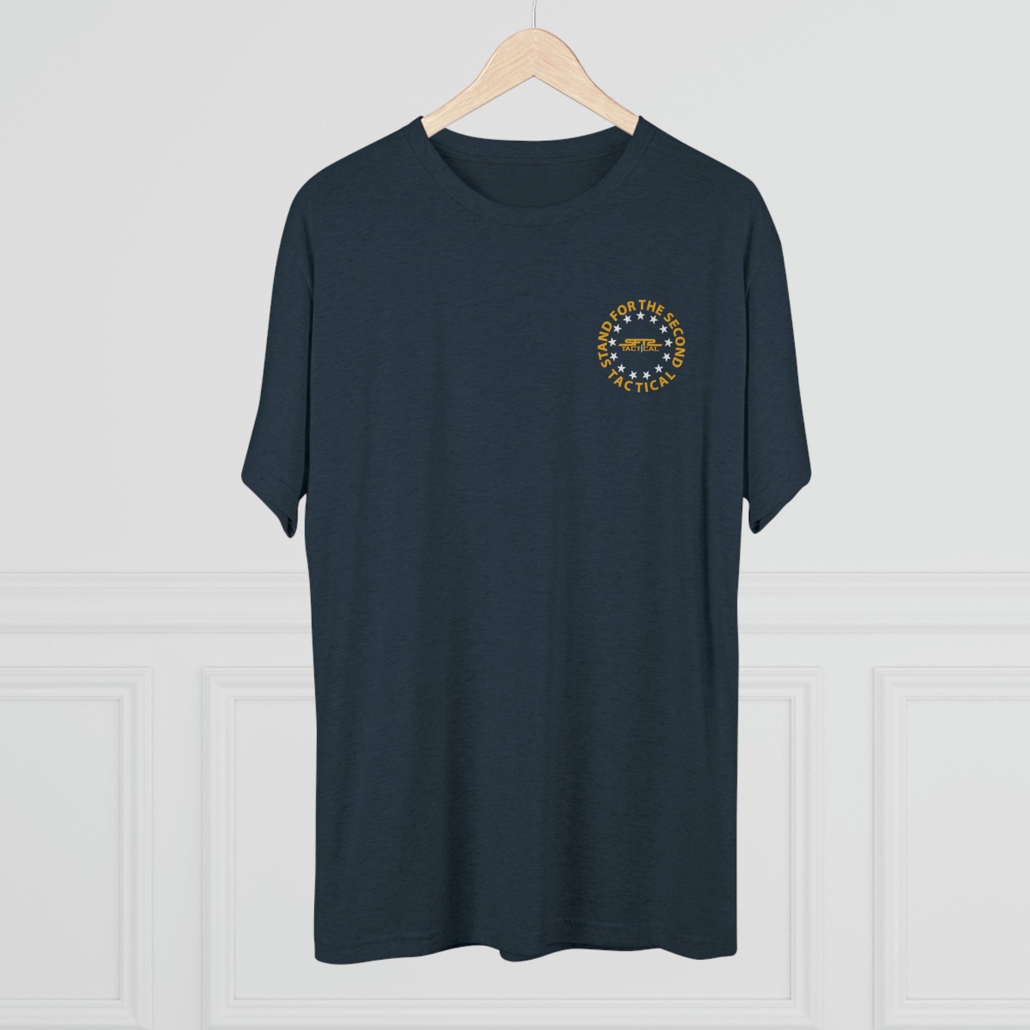 SFT2 Tactical Don't Tread On Me tri-blend crew tee in a casual fit, featuring a bold graphic design on the front.