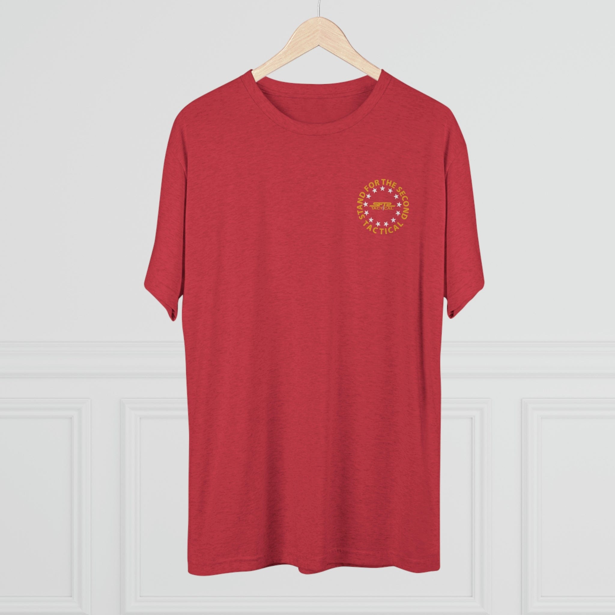 SFT2 Tactical Don't Tread On Me tri-blend crew tee in a relaxed fit, featuring a bold graphic design on the front.