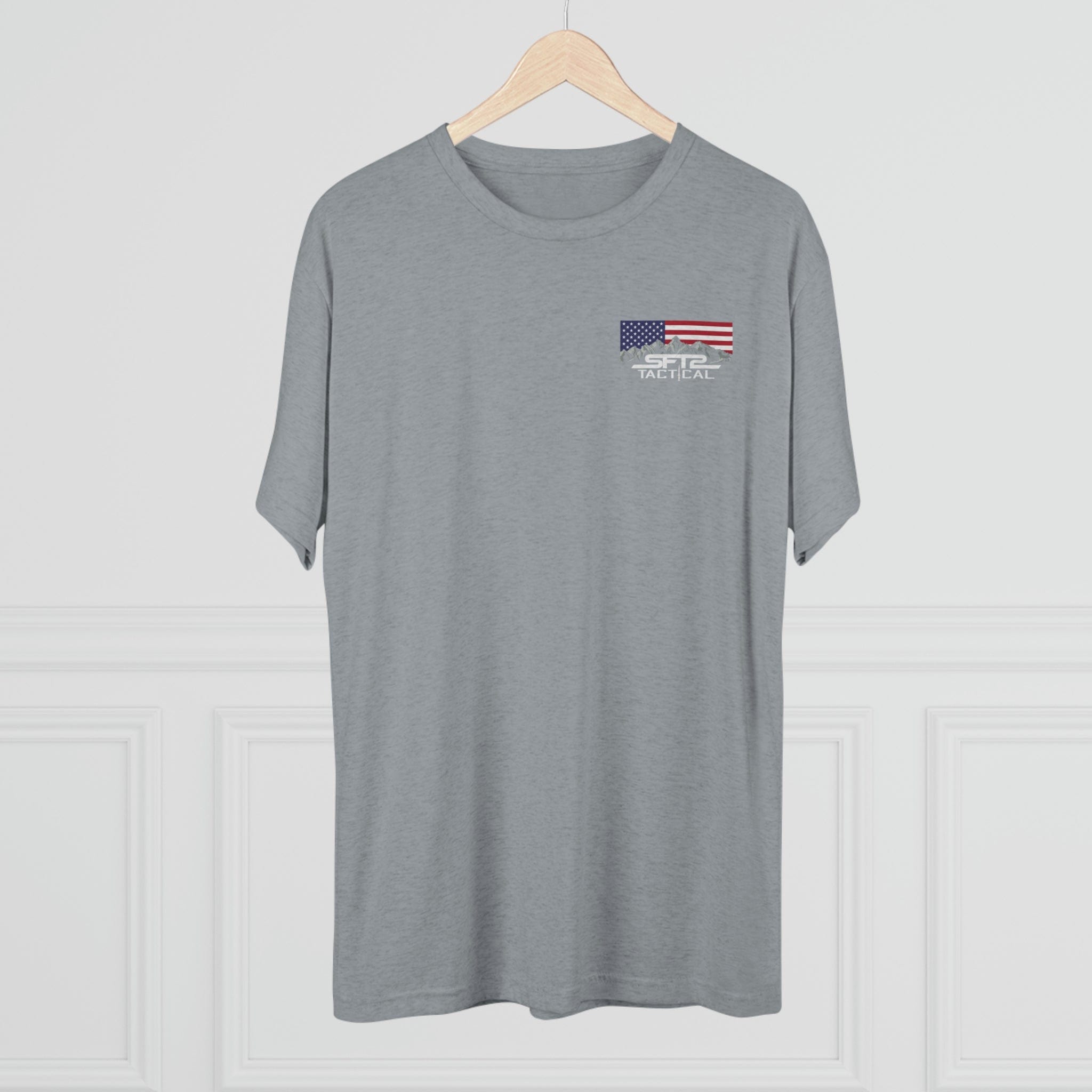 SFT2 Tactical Over My Dead Body tri-blend crew tee featuring a bold graphic on a comfortable t-shirt.