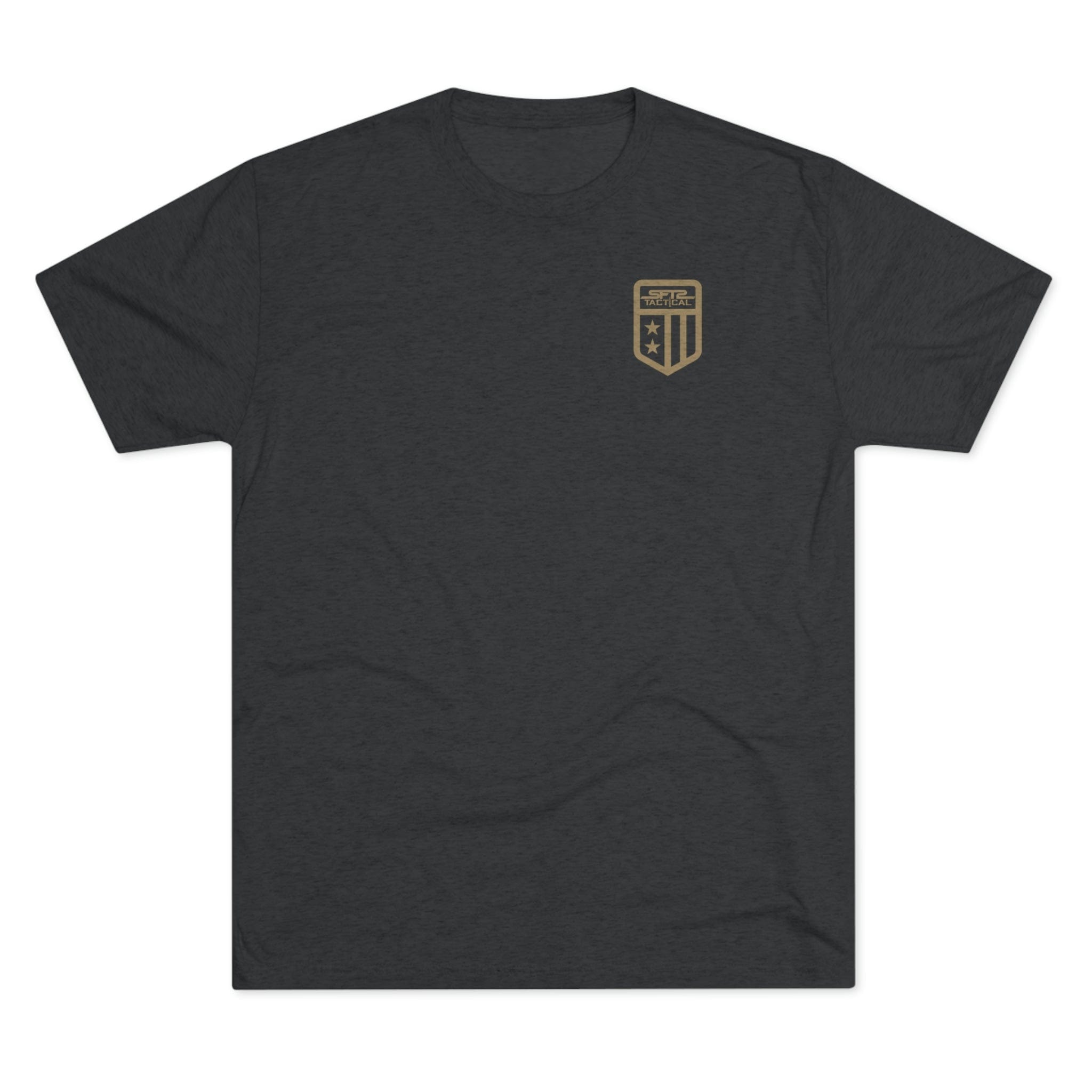 SFT2 Tactical Patriot tri-blend crew tee in a casual fit, showcasing soft fabric and classic crew neck design.