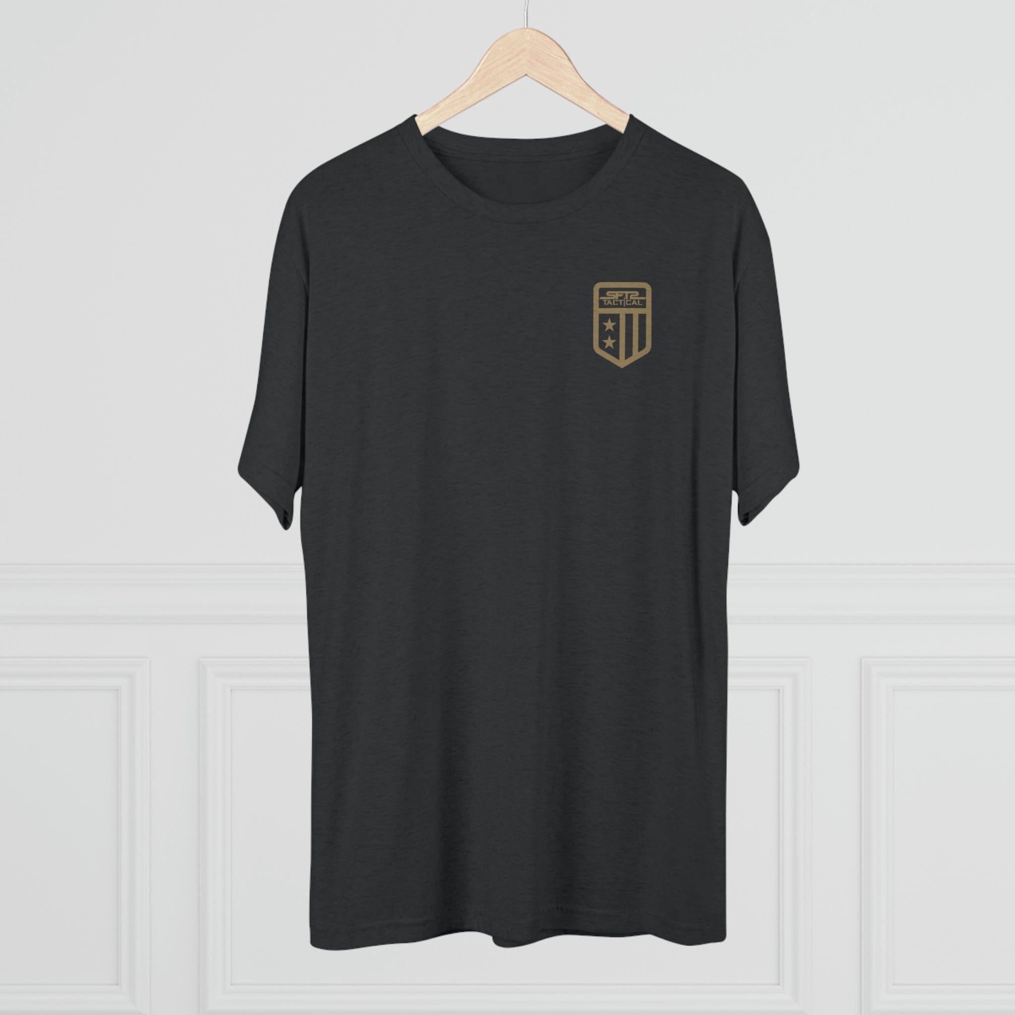 SFT2 Tactical Patriot tri-blend crew tee in a casual fit with a soft, comfortable fabric and stylish design.