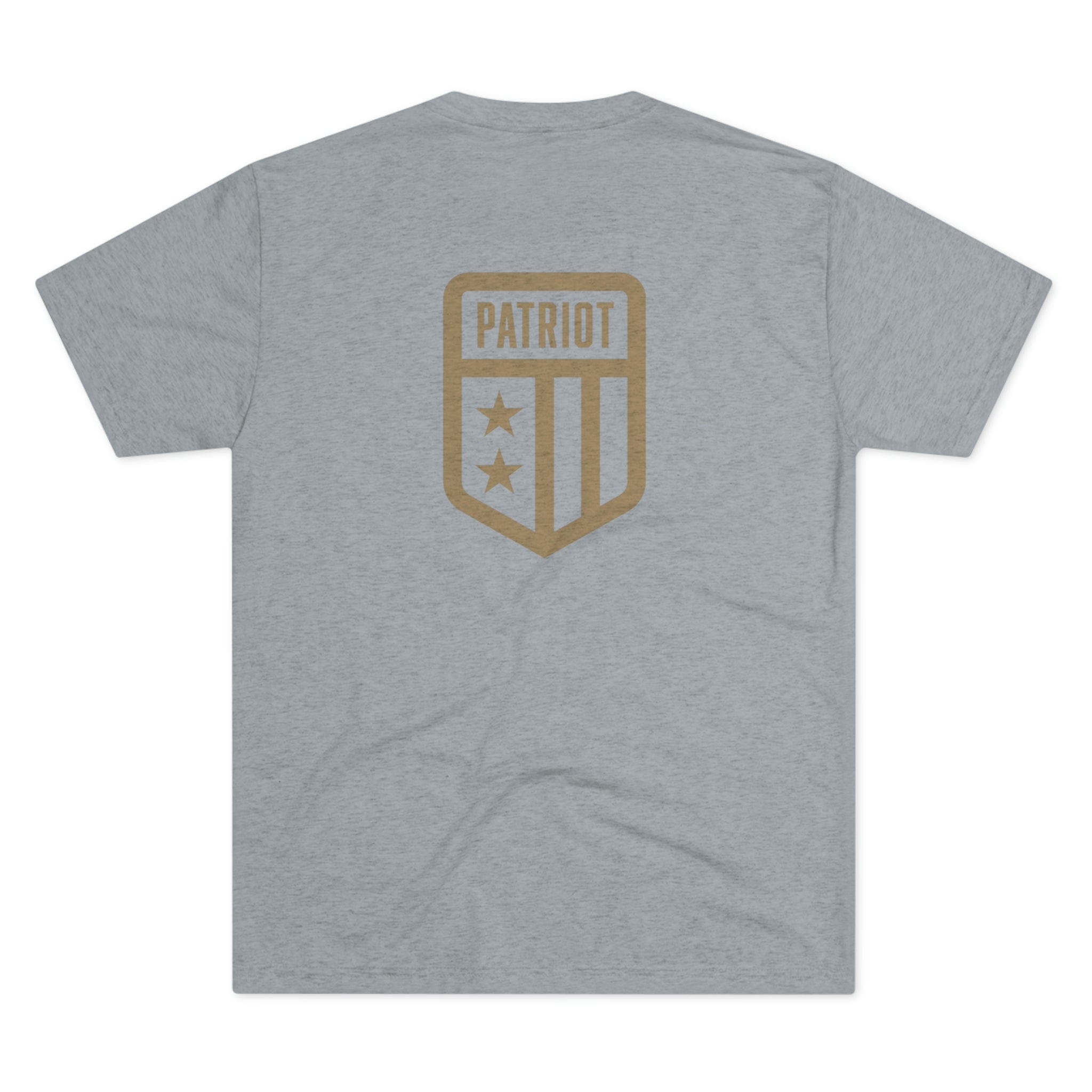 SFT2 Tactical Patriot tri-blend crew tee in navy, showcasing soft fabric and classic crew neckline design.