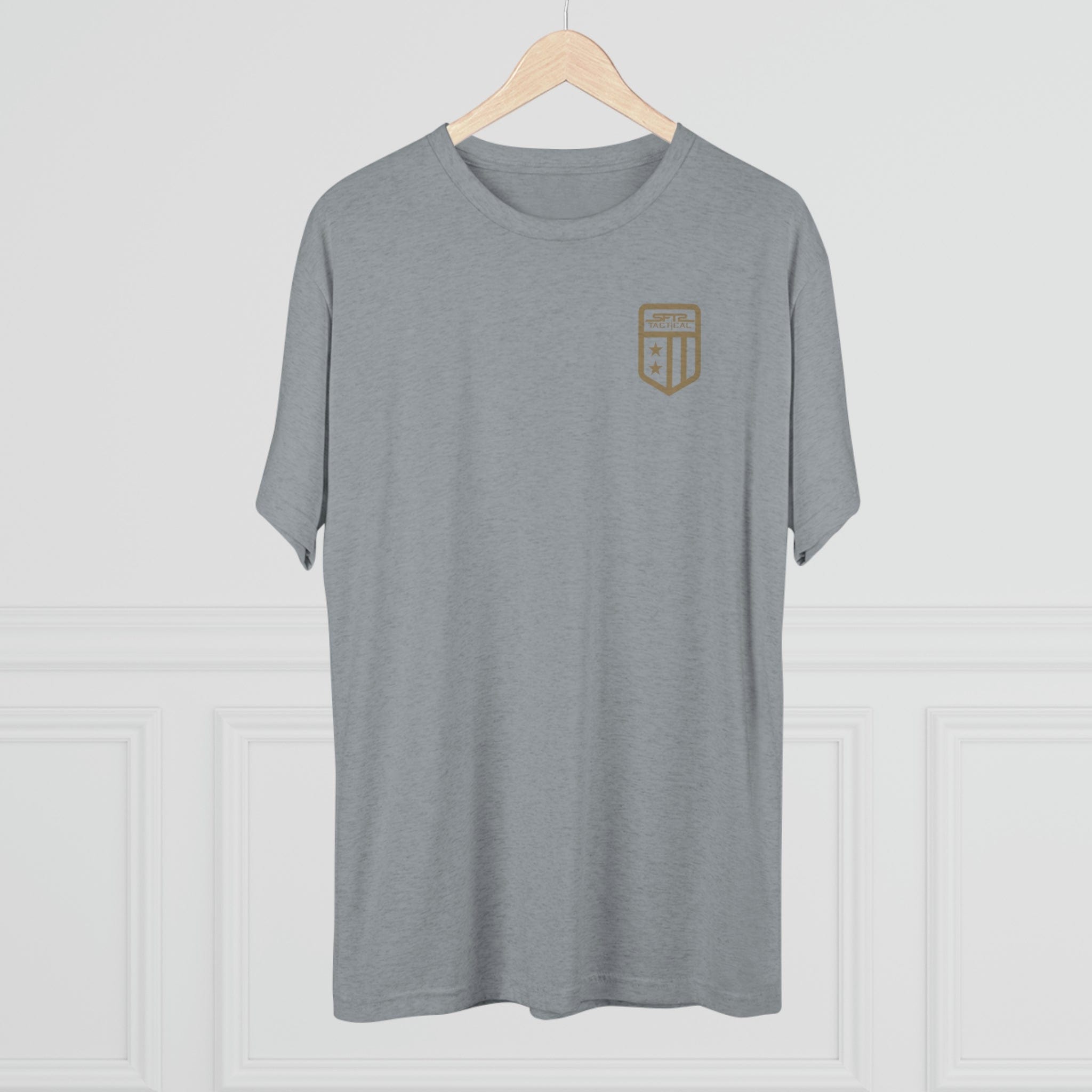 SFT2 Tactical Patriot tri-blend crew tee featuring a soft fabric and classic crew neck design.