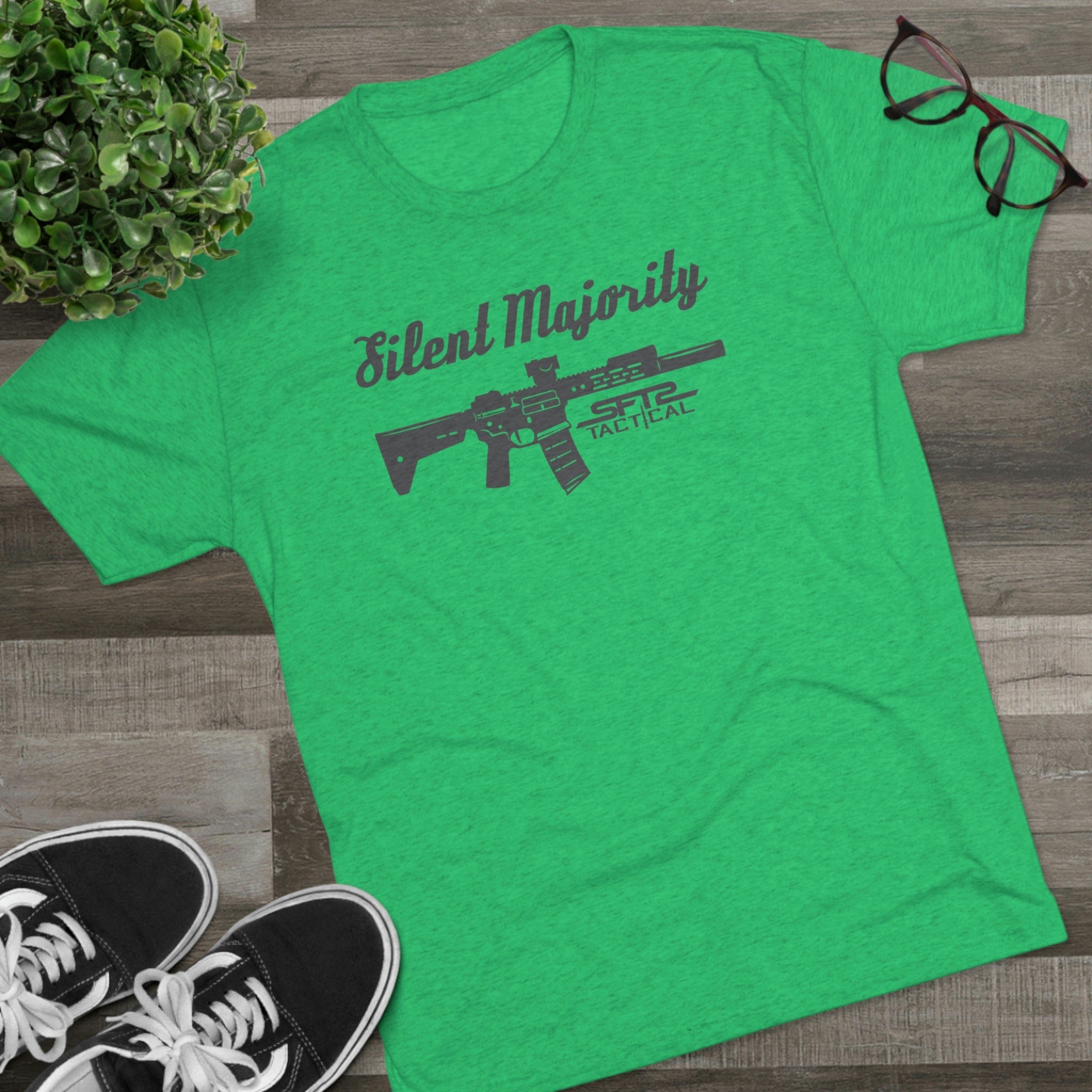 SFT2 Tactical Silent Majority T-Shirt featuring a bold graphic design on a classic fit cotton tee.
