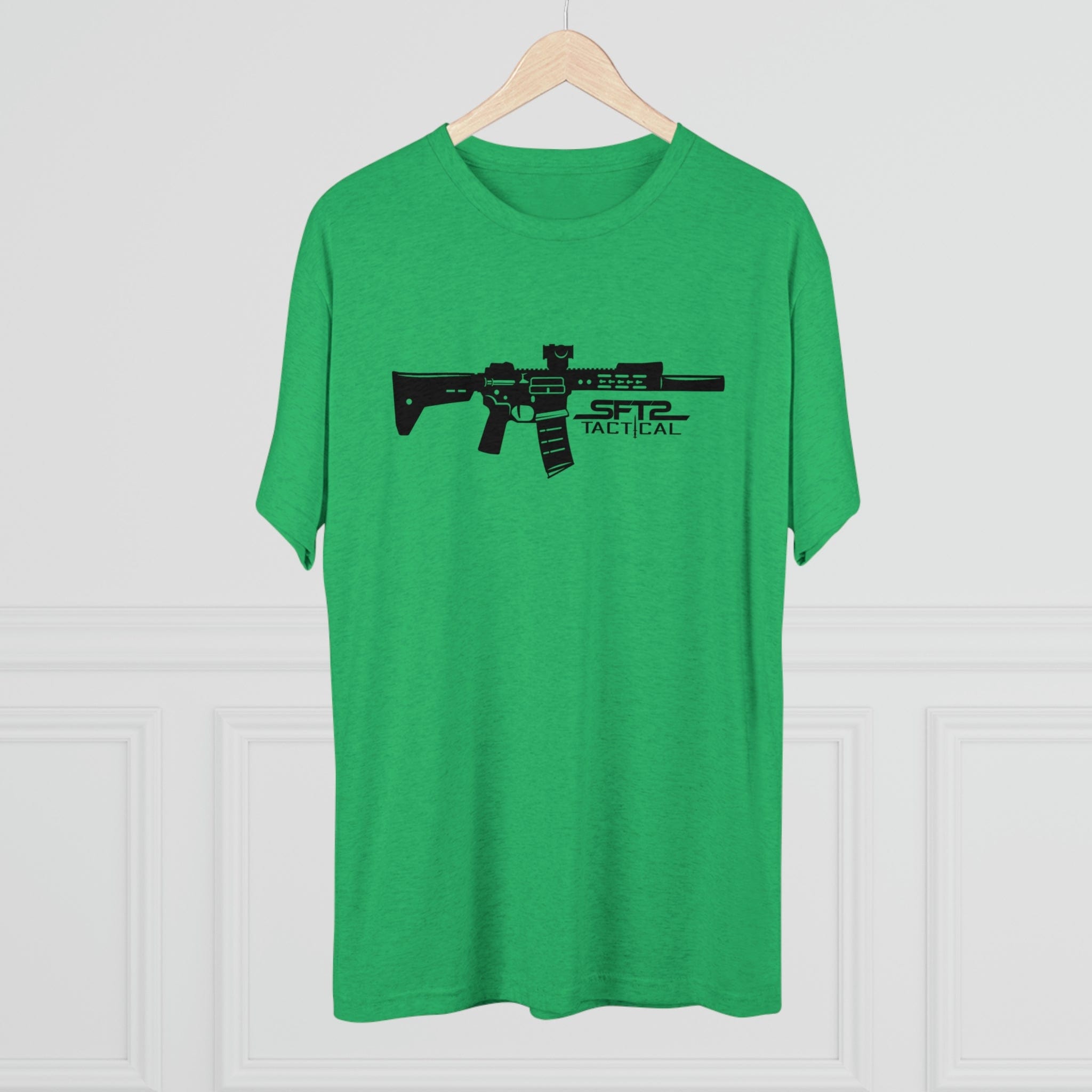 SFT2 Tactical tri-blend crew tee featuring "This is My Rifle" graphic design on a casual t-shirt.