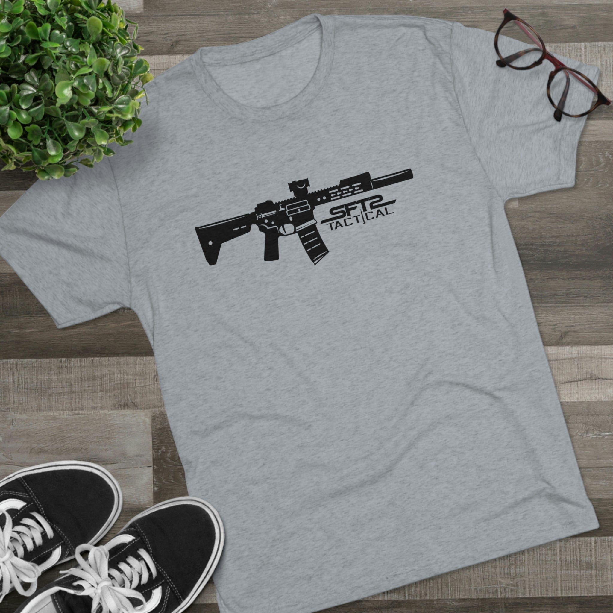 SFT2 Tactical tri-blend crew tee featuring "This is My Rifle" graphic design in a casual fit.