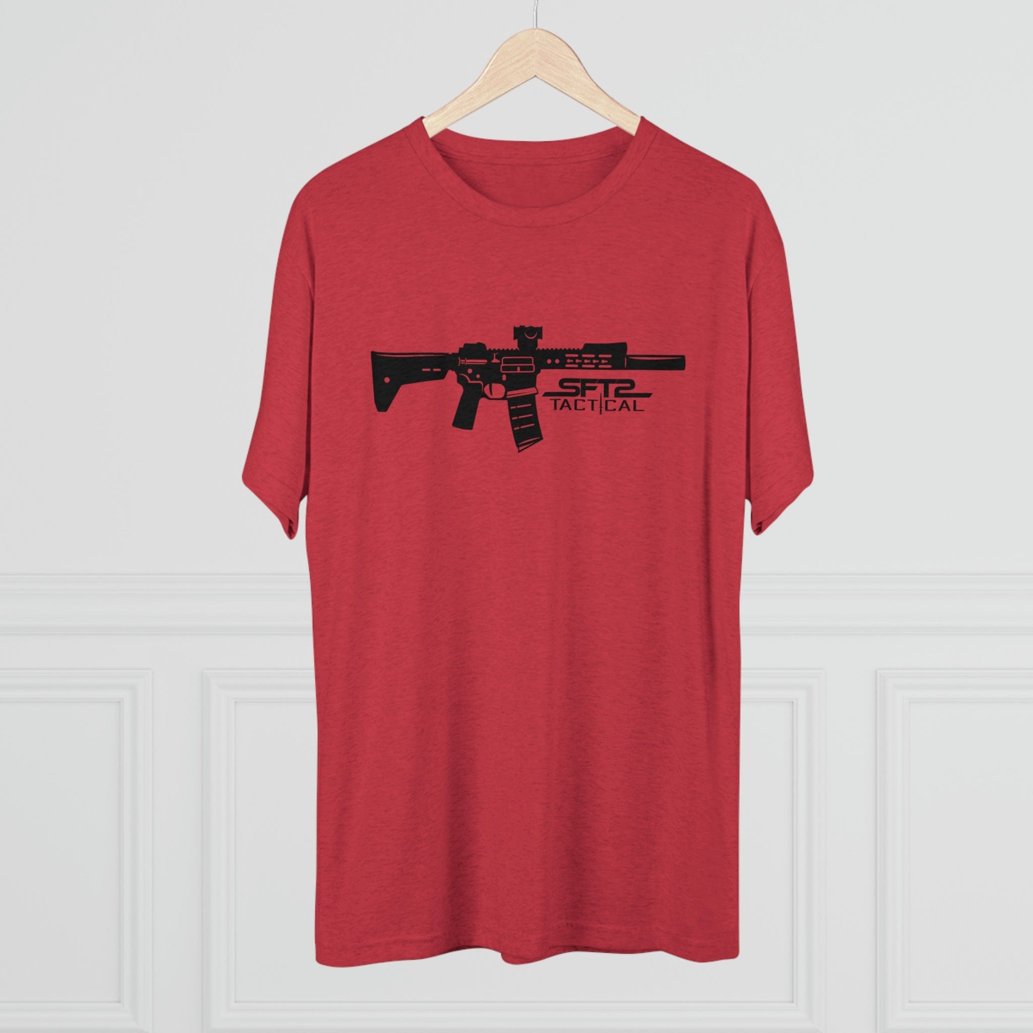 SFT2 Tactical tri-blend crew tee featuring "This is My Rifle" graphic design on a casual t-shirt.