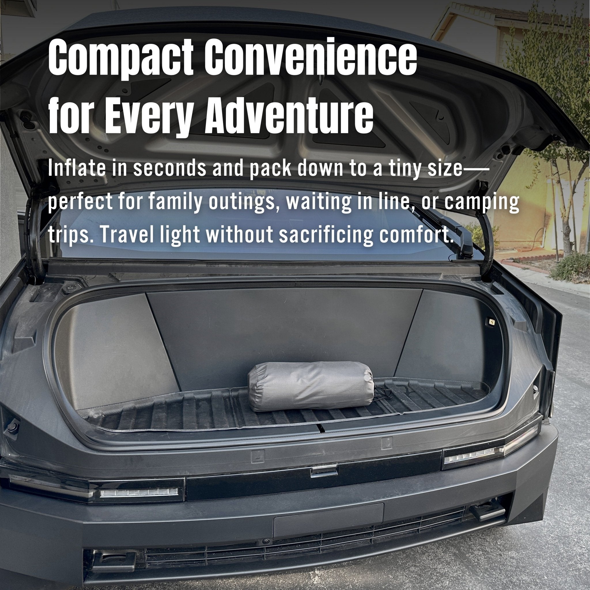 Tesla Cybertruck Inflatable Air Mattress & Self-inflating cushion - We The Collective