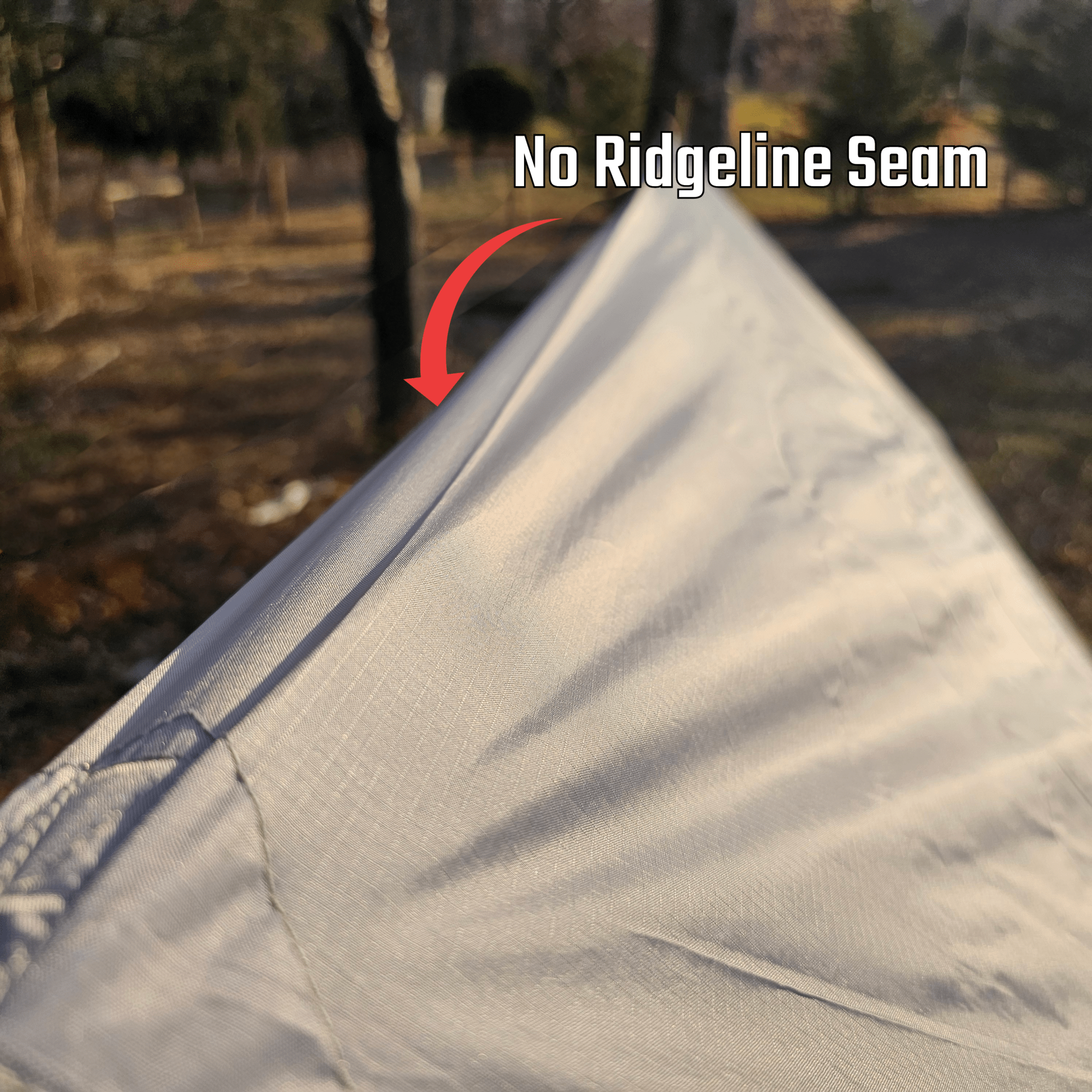 Waterproof 11-foot hammock tarp from Hanging High Hammocks, provides great coverage for hammock camping and outdoor shade.