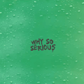 Decorative Joker "Why so Serious" sticker for helmets and bikes, featuring a bold design by Bean's Moto Booth.