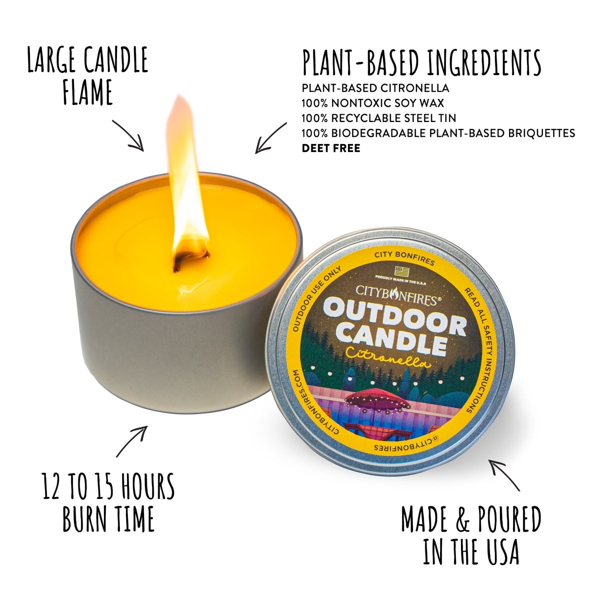The Outdoor Candle - Citronella - We The Collective