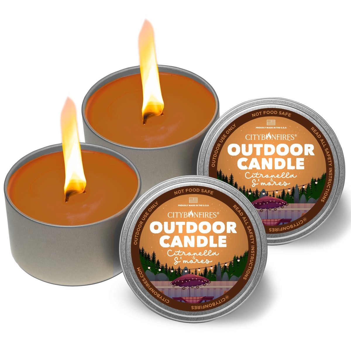 The Outdoor Citronella Candle - S'mores Scent - We The Collective