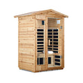 Thermora Vexa 2-Person Outdoor Infrared Sauna With Bluetooth Audio And LED Lighting (SAK28694) - We The Collective