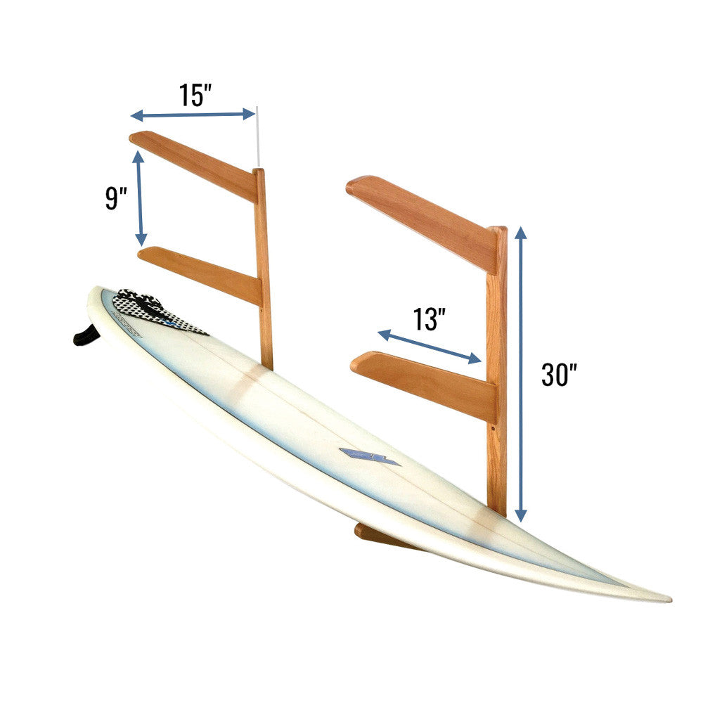 TidyTimber Surfboard Storage Wood Rack | Holds 3 Surfboards - OVERLANDERS Outfitter