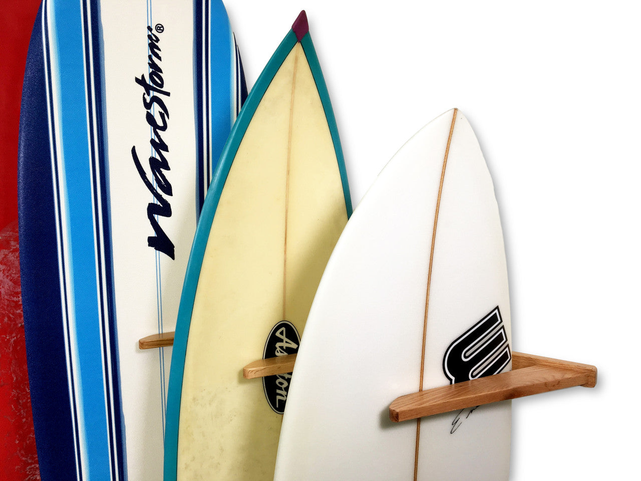 Holden Beach Surfboard Storage Vertical Wood Rack | Holds 6 Surfboards - OVERLANDERS Outfitter
