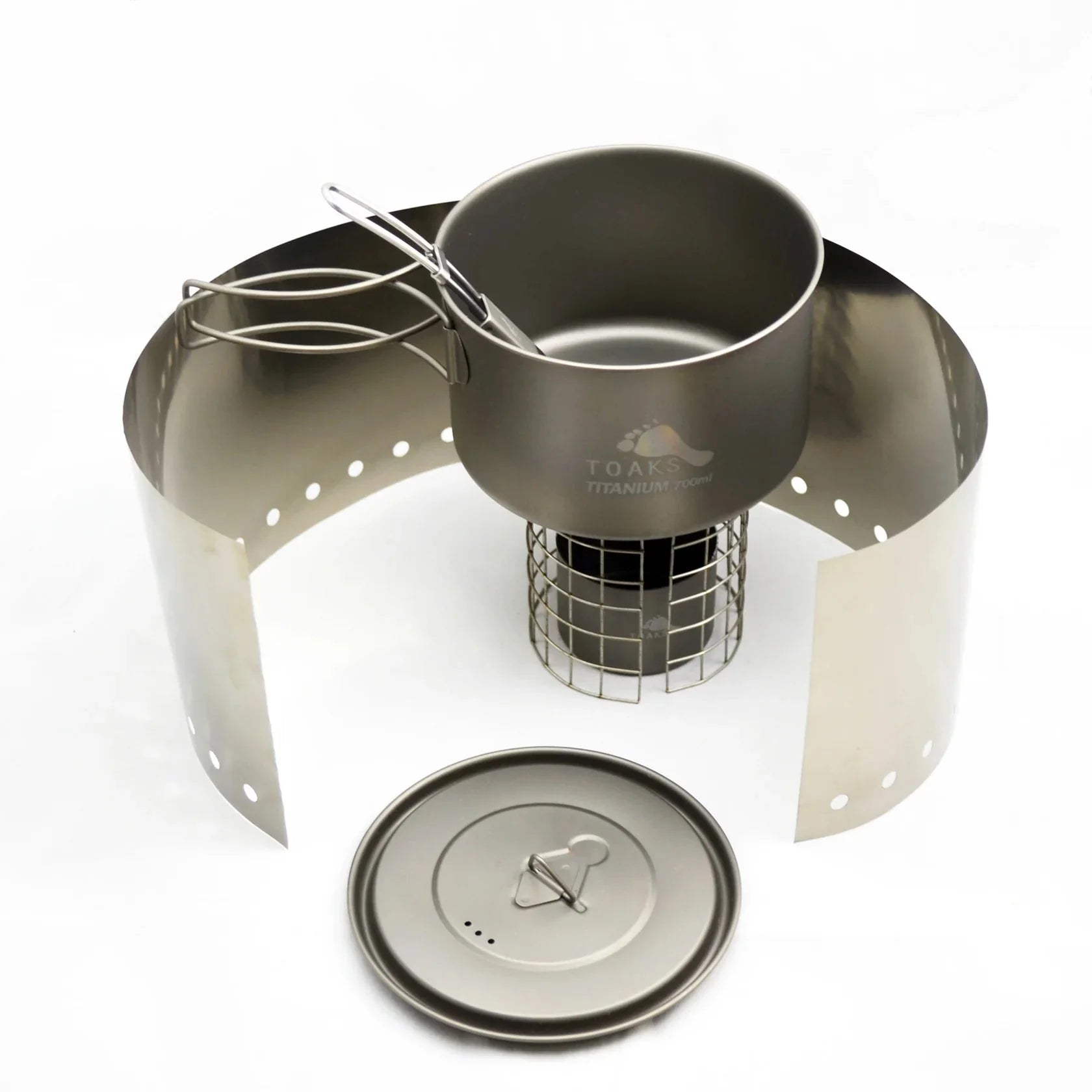 TOAKS Titanium Alcohol Stove Cook System with 700ml Pot - OVERLANDERS Outfitter