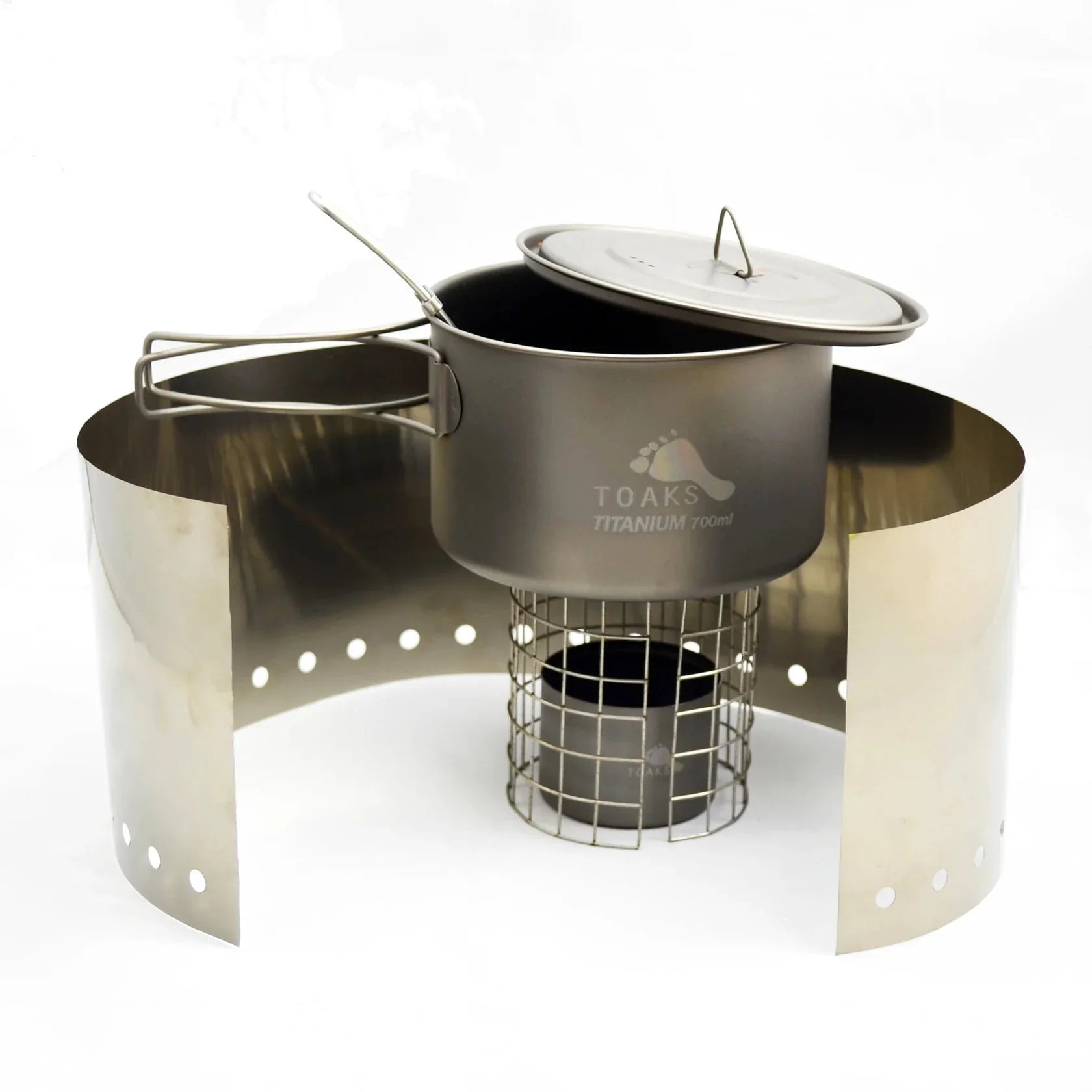 TOAKS Titanium Alcohol Stove Cook System with 700ml Pot - OVERLANDERS Outfitter