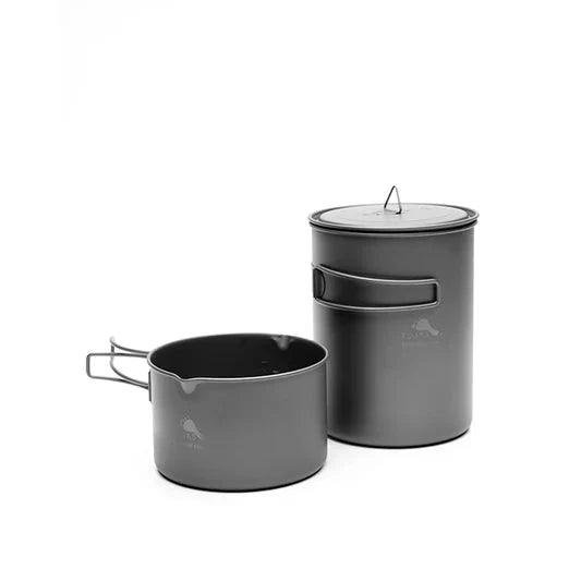 TOAKS Titanium Freedom Cookset 2PC | Ultralight Titanium Camping Cookware Set - OVERLANDERS Outfitter
