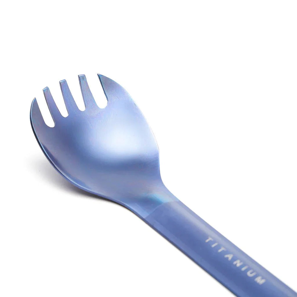 TOAKS Titanium Long Handle Spork with Polished Bowl | Ultralight Backpacking Utensil - OVERLANDERS Outfitter