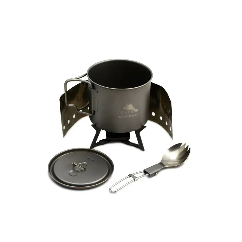 TOAKS Ultralight Titanium Solid Fuel Cook System - OVERLANDERS Outfitter